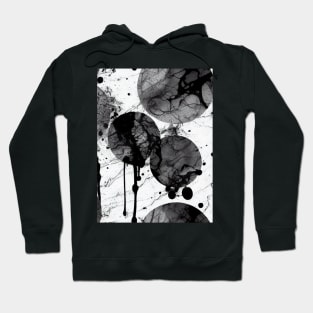 Splatter Paint Texture . Distress rough background. Black Spray Blot of Ink. Hoodie